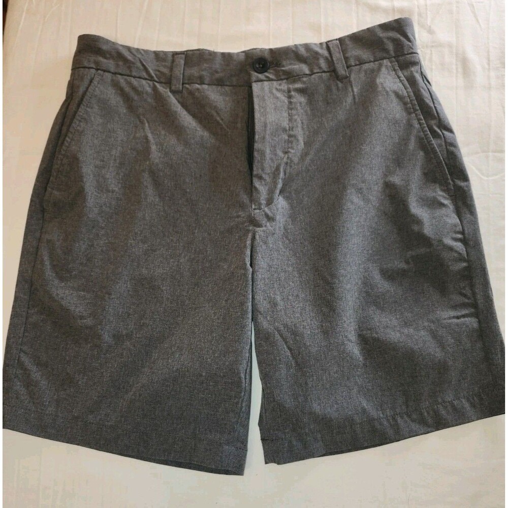 Vineyard Vines Mens Golf Shorts 30 Gray Stretch Performance Tech Logo Pockets